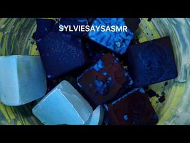 Super Blue & Crusty • Oddly Satisfying Dyed Gymchalk • Crunchy ASMR