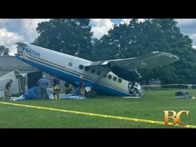 Tennessee skydiving plane crashes moments after takeoff, leaving multiple passengers injured