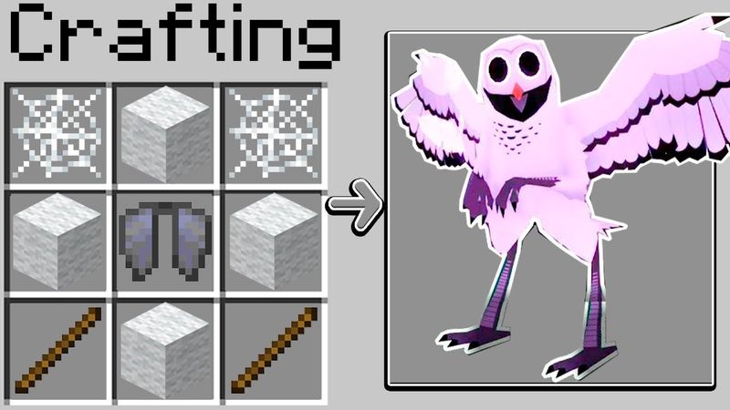 КАК СКРАФТИТЬ СОВУ ИЗ 99 НОЧЕЙ В ЛЕСУ В МАЙНКРАФТ