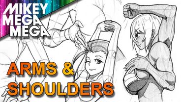 How To Draw ARMS FOR ANIME MANGA FEMALE CHARACTERS with MIKEY MEGA MEGA