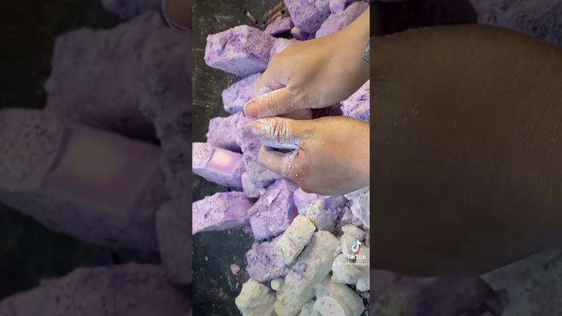 Baby oil overload + pasted purple