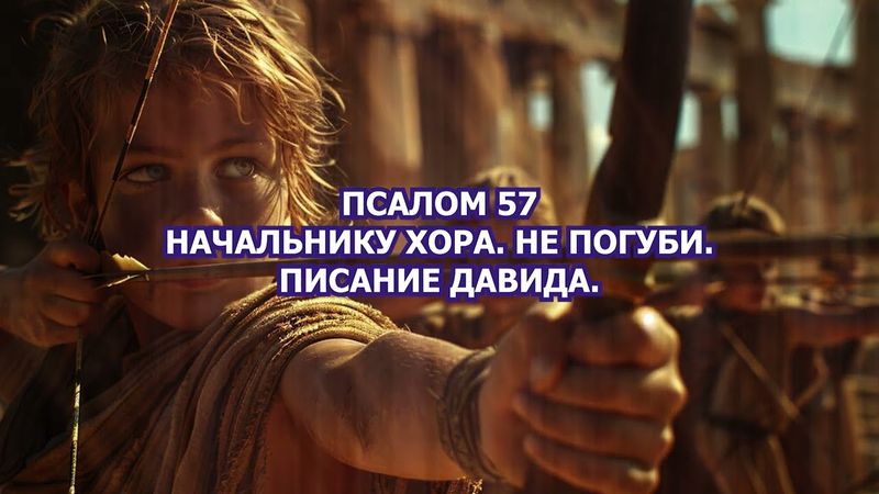 Псалом 57 - Начальнику хора. Не погуби. Писание Давида.