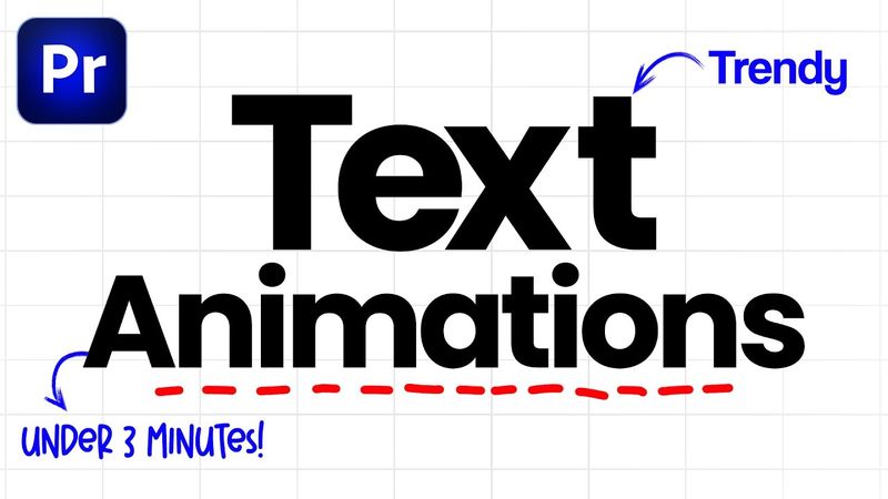 Trendy Smooth Text Animation in Adobe Premiere Pro