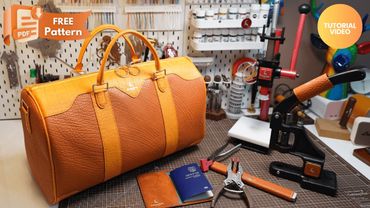 [LeatherCraft] Travel Bag 4K / FREE PDF PATTERN