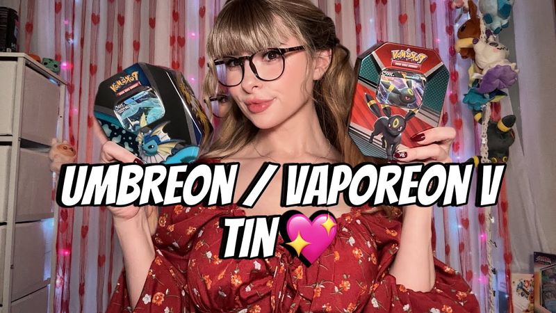 Umbreon tins! / pokemon/ soft spoken/ ASMR style/ unboxing