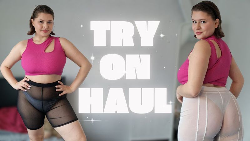 [4K] Try on haul✨ | See everything | See through sheer shorts