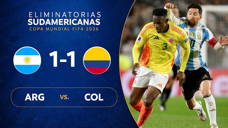 ARGENTINA vs. COLOMBIA [1-1] | RESUMEN | ELIMINATORIAS SUDAMERICANAS | FECHA 16
