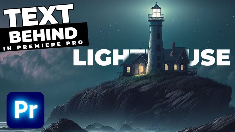 How To Add TEXT Behind OBJECTS In Premiere Pro