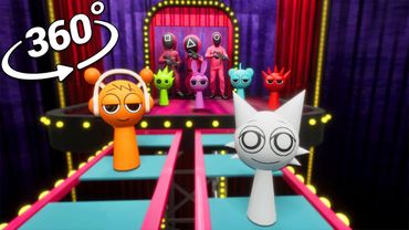 Incredibox Sprunki Cross a Glass Bridge | 360° VR