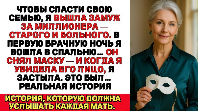 Я ПЛАКАЛА, ЧИТАЯ! Когда старик, за которого я вышла ради денег,снял маску — я всё поняла.