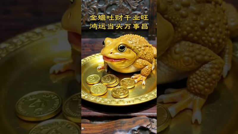 《金蟾吐财千业旺！鸿运当头万事昌》接了！转发！功德无量！能看到这视频的有缘人！你要发财了！接了！转发！功德无量！#正能量 #转运  #金蟾纳财 #财运亨通 #发财 #聚财 #负债清零 #八方来财
