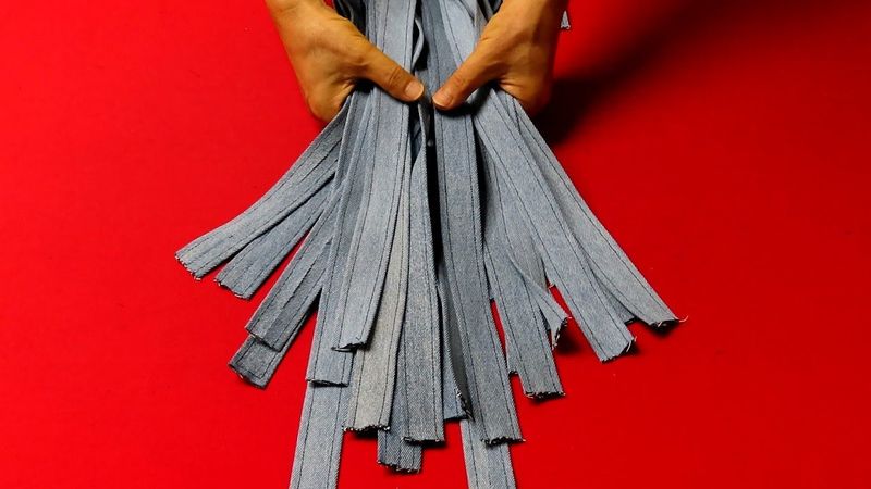 DIY안입는 청바지로 "직조 숄더백" 만드는 방법!/"weaving shoulder bag"/made of old jeans