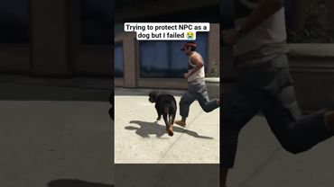 NPC’s loyal dog bodyguard in GTA 🤣 #gtaonline #gta5 #gta5online #gtaviral #fail