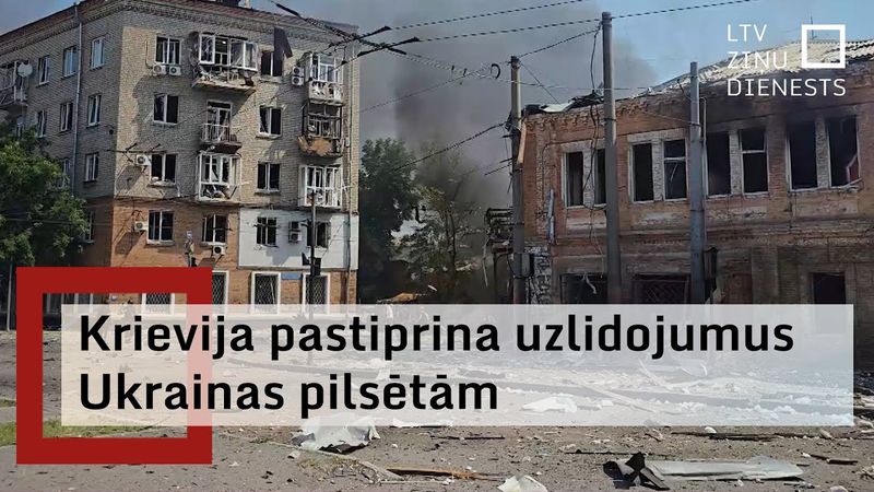 Plašos Krievijas nakts uzlidojumos Ukrainas reģionos vairāki nogalinātie un ievainotie