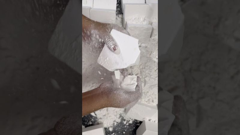 Fresh crunchy Gym Chalk ASMR #shorts  #viralvideo