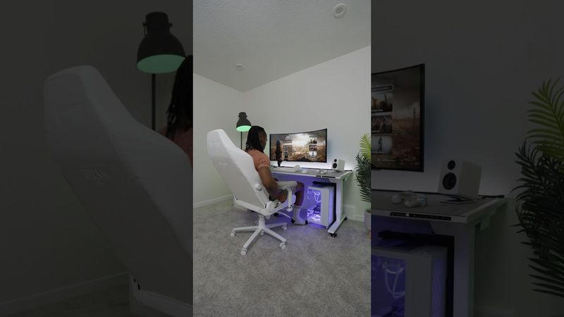 rebuilding my gaming desk setup in a new space