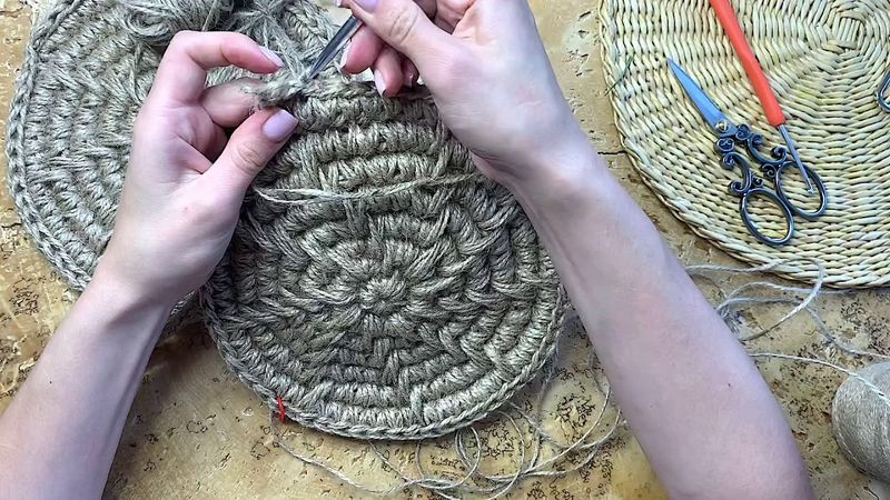 Вяжем боковую стеночку сумки - первый ряд