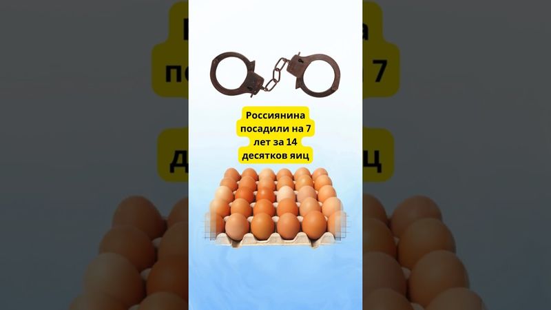 Как россиянина посадили на 7 лет за 14 десятков яиц 😱
