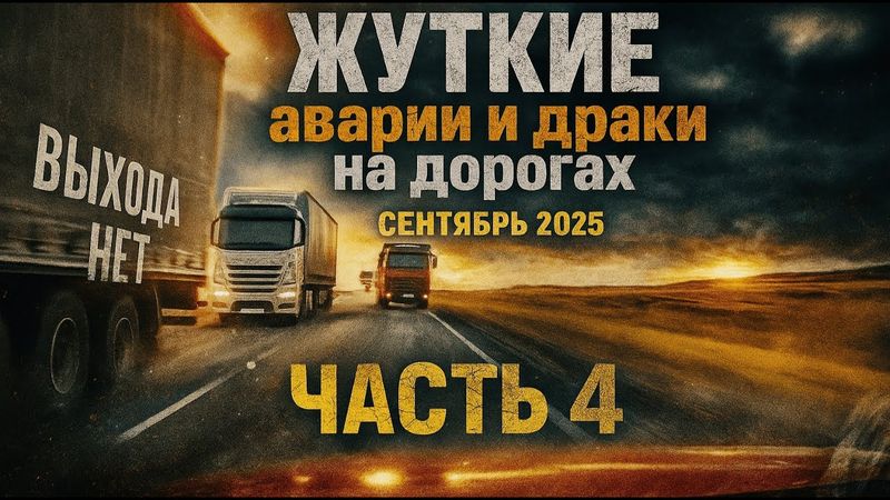 ЖУТКИЕ аварии и драки на дорогах сентябрь 2025! ПОДБОРКА ЧАСТЬ 4 #авария #дтп #car #accident