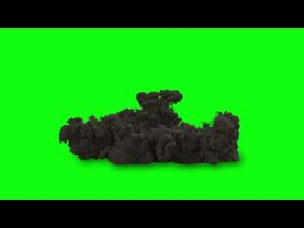 ФУТАЖ   ( ВЗРЫВ  )   НА ЗЕЛЕНОМ ФОНЕ-ХРОМАКЕЙ