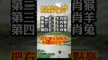 這不是迷信，快接不接後悔一輩子！#生肖 #十二生肖 #運勢 #生肖運勢 #玄學 #風水 #命理