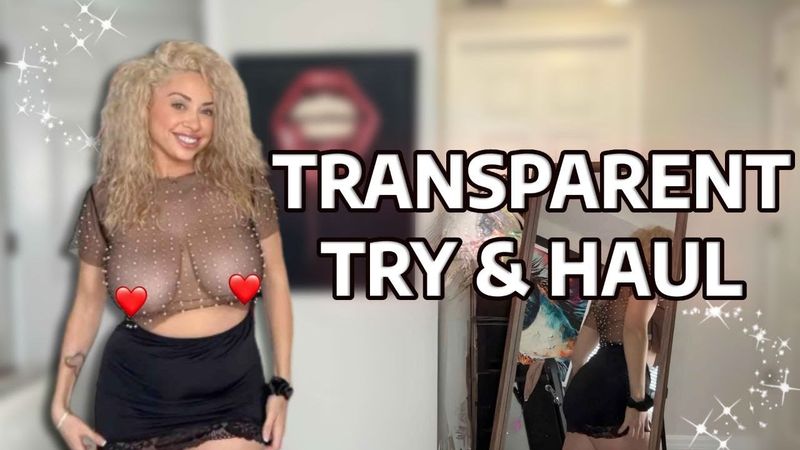Mesmerizing 4K Dress Haul & Review | Transparent Styles in the Mirror