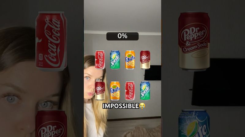 Matching Soda Challenge🥤IMPOSSIBLE😭#shorts
