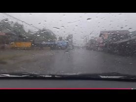 Padang panjang-Bukittinggi hujan lebat