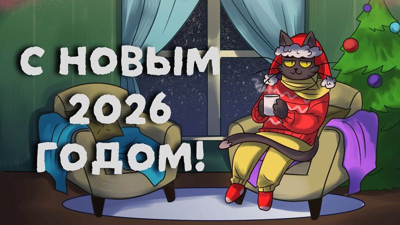 ПОЗДРАВЛЕНИЕ КОМАНДЫ CYBER CAT STUDIO С НОВЫМ 2026 ГОДОМ!