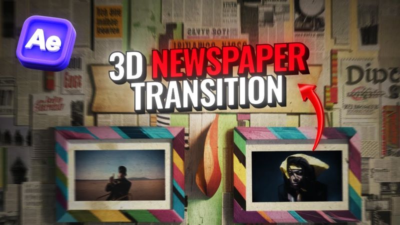 Create INSANE 3D Newspaper Transitions with AI in After Effects (Tutorial)