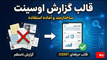 قالب آماده گزارش OSINT: از آشفتگی تا مستندسازی حرفه‌ای 🚀