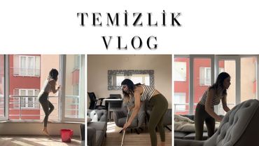 TEMİZLİK VLOG - SALON - CAM SİLME - CLEANİNG - DİP KÖŞE TEMİZLİK