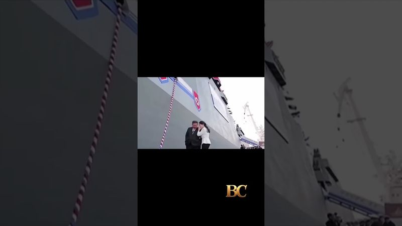 North Korea detains three over warship launch accident, state media reports