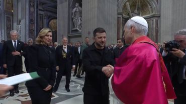 Pope Leo XIV greets Ukraine's Zelensky | AFP