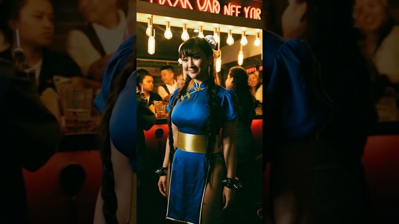 Street Fighter At The Filming Wrap Party #streetfighter #nostalgia #ai #pixverseai #pixverse