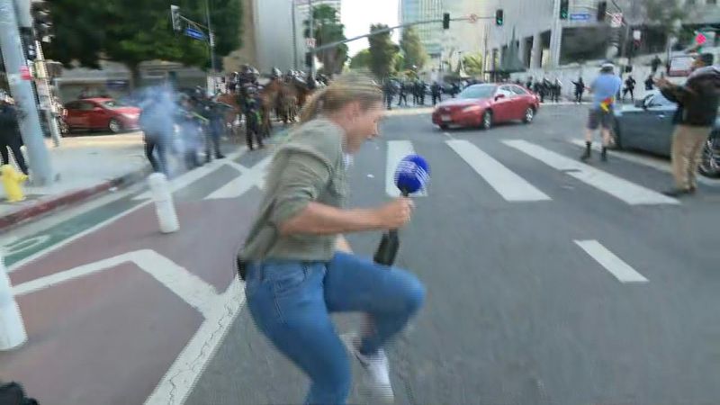 Australian journalist shot by rubber bullet during LA protests | AFP