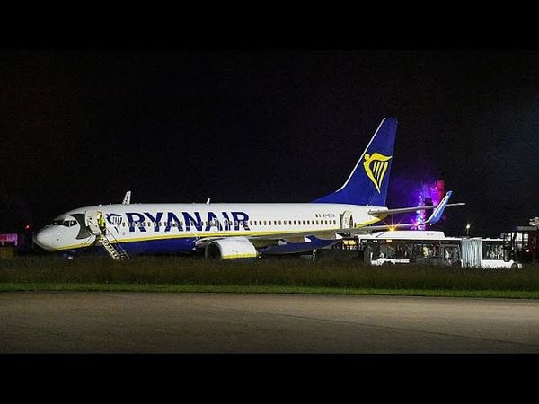 Violent turbulence hits Ryanair flight in Germany, forcing an emergency landing and injuring 9