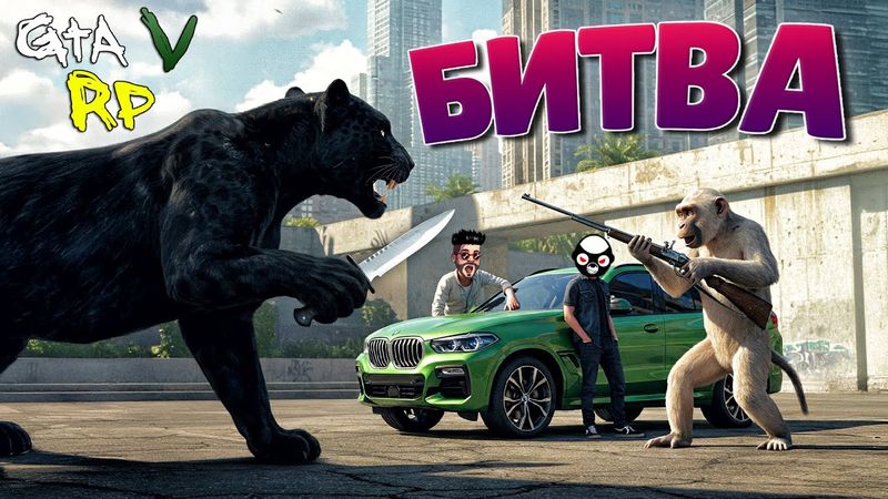 ПАНТЕРА ИЛИ ОБЕЗЬЯНА? БИТВА ПИТОМЦЕВ В ГТА 5 РП! (ECLIPSE GTA 5 RP)