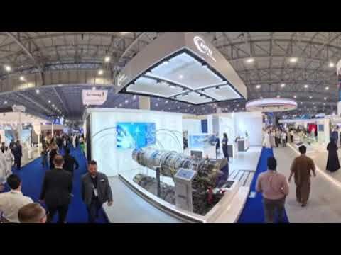 Dubai Airshow exhibition inside