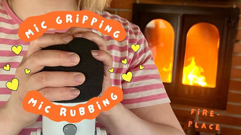 ASMR for Sleep | Foam Mic Rubbing, Mic Gripping, Mouth Sounds | Fireplace 🔥