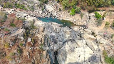 The Dassam water fall in Taimara village Ranchi as seen aerially in this aerial view, from the air.