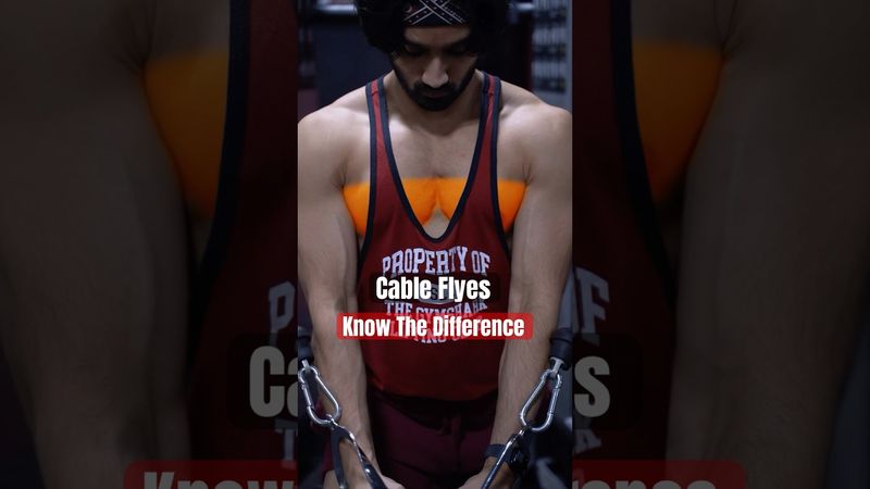 Cable Flyes: Know The Difference #chest