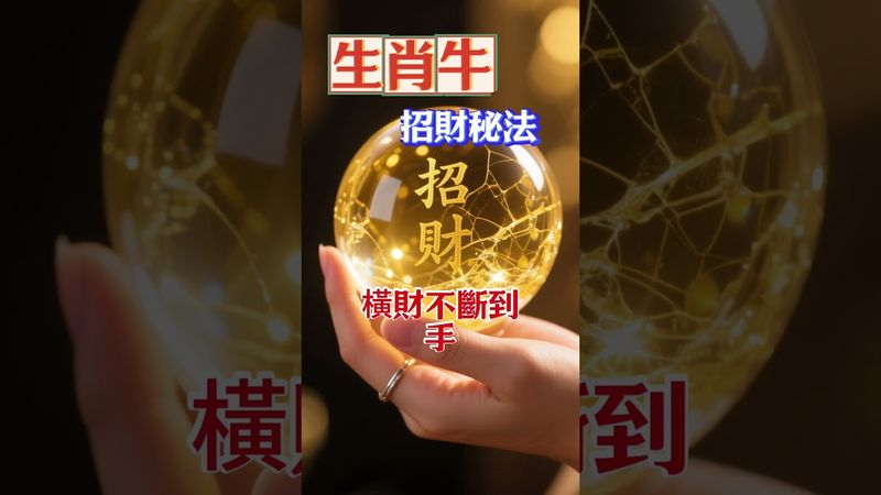 屬牛快接！客廳放水晶球，偏財財神天天到！#生肖  #運勢  #玄學 #風水