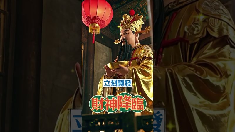 財神降臨！見到就等於接財，轉發財運爆棚 #生肖運勢 #玄學 #風水 #命理