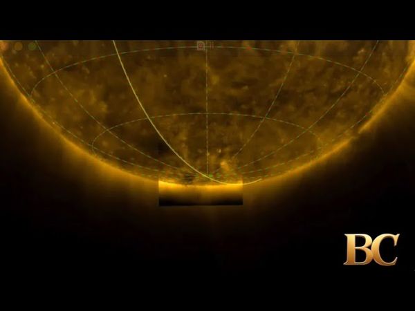 First view of the Sun’s south pole filmed by spacecraft