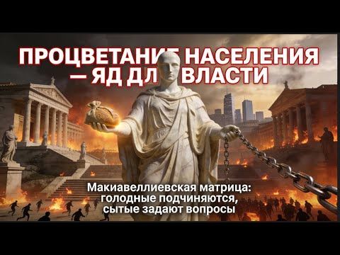 Процветание населения яд для так называемой власти!