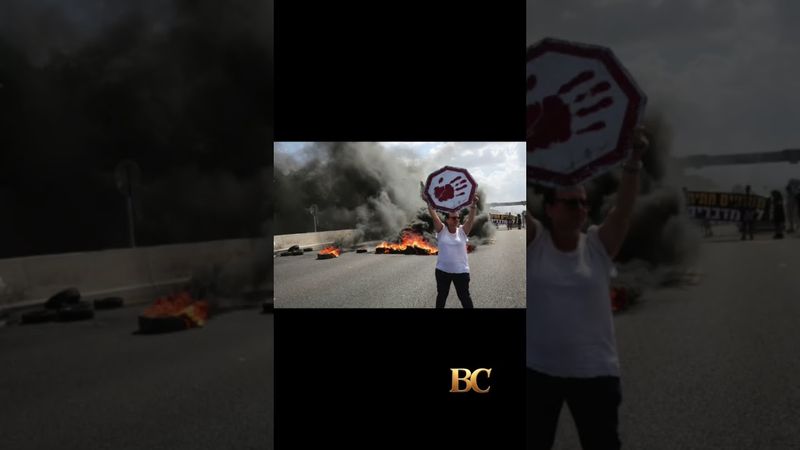 Israeli protesters hold day of disruption to demand Gaza ceasefire and hostage deal