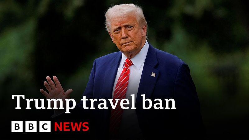 US travel ban barring citizens from 12 countries takes effect | BBC News