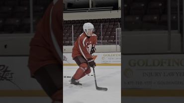 Berlatih keterampilan dengan pemain OHL di Peterborough Petes - pelatihan keterampilan Nicholas Lang
