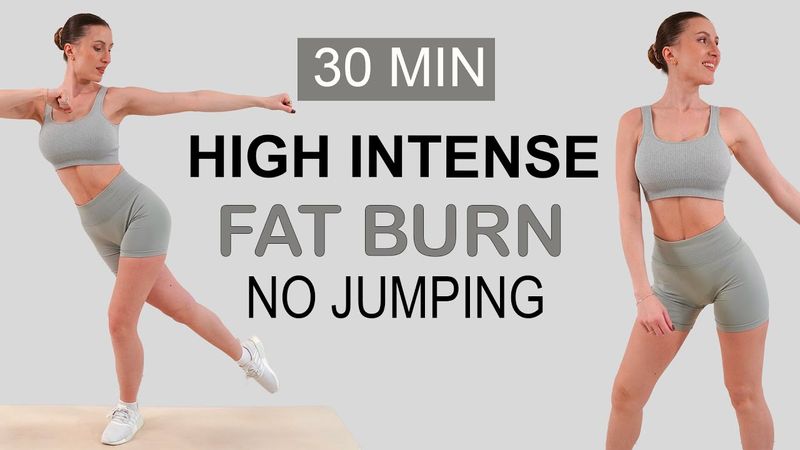 30 Min High Intense Fat Burn | Full Body Cardio HIIT Workout, Super Sweaty, No Repeat